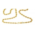 14Kt Yellow Gold  Hollow Rope 2mm 